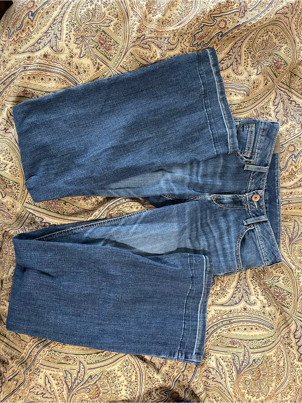 Ariat Women's Blue Wide-Leg Denim Jeans